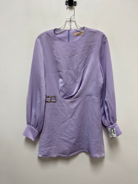 Tunic Long Sleeve By Clothes Mentor In Purple, Size: Xl