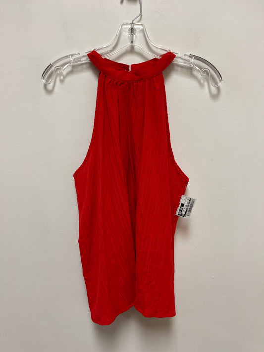 Top Sleeveless By Clothes Mentor In Red, Size: L