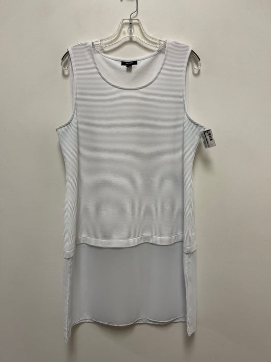 Tunic Sleeveless By Alfani In White, Size: L