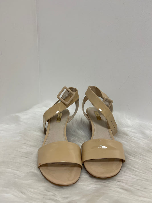 Sandals Heels Wedge By Louise Et Cie In Tan, Size: 8.5