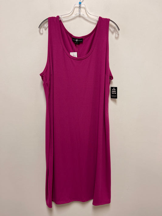 Dress Casual Midi By Ashley Stewart In Purple, Size: 3x