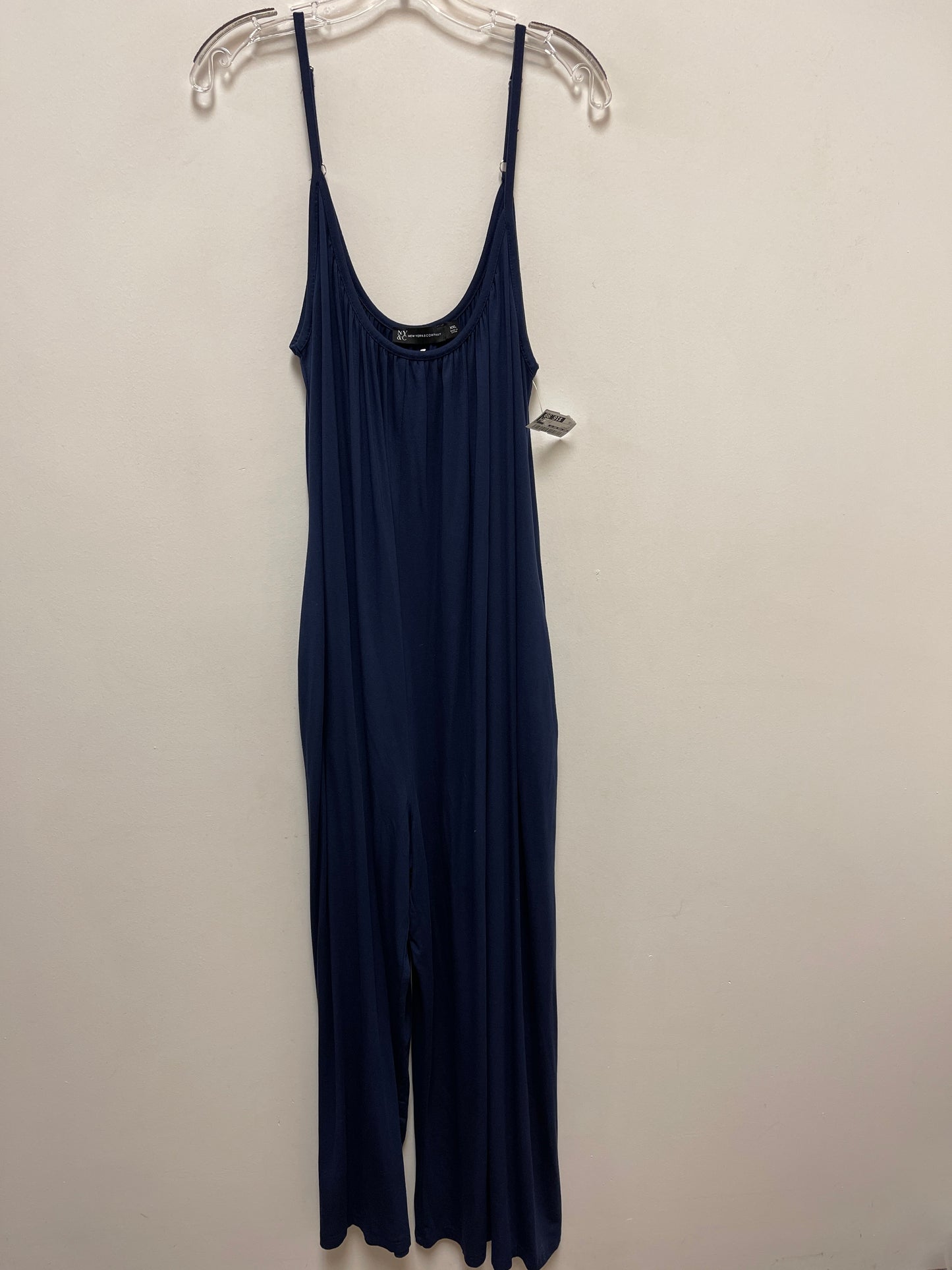 Jumpsuit By New York And Co In Navy, Size: 2x