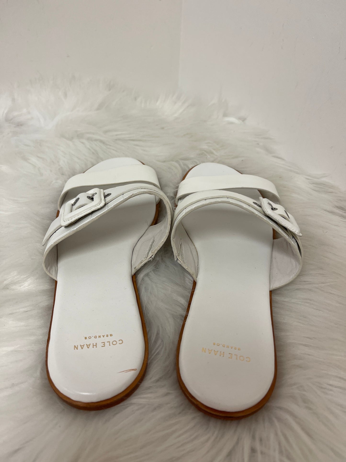 Sandals Flats By Cole-haan In White, Size: 9