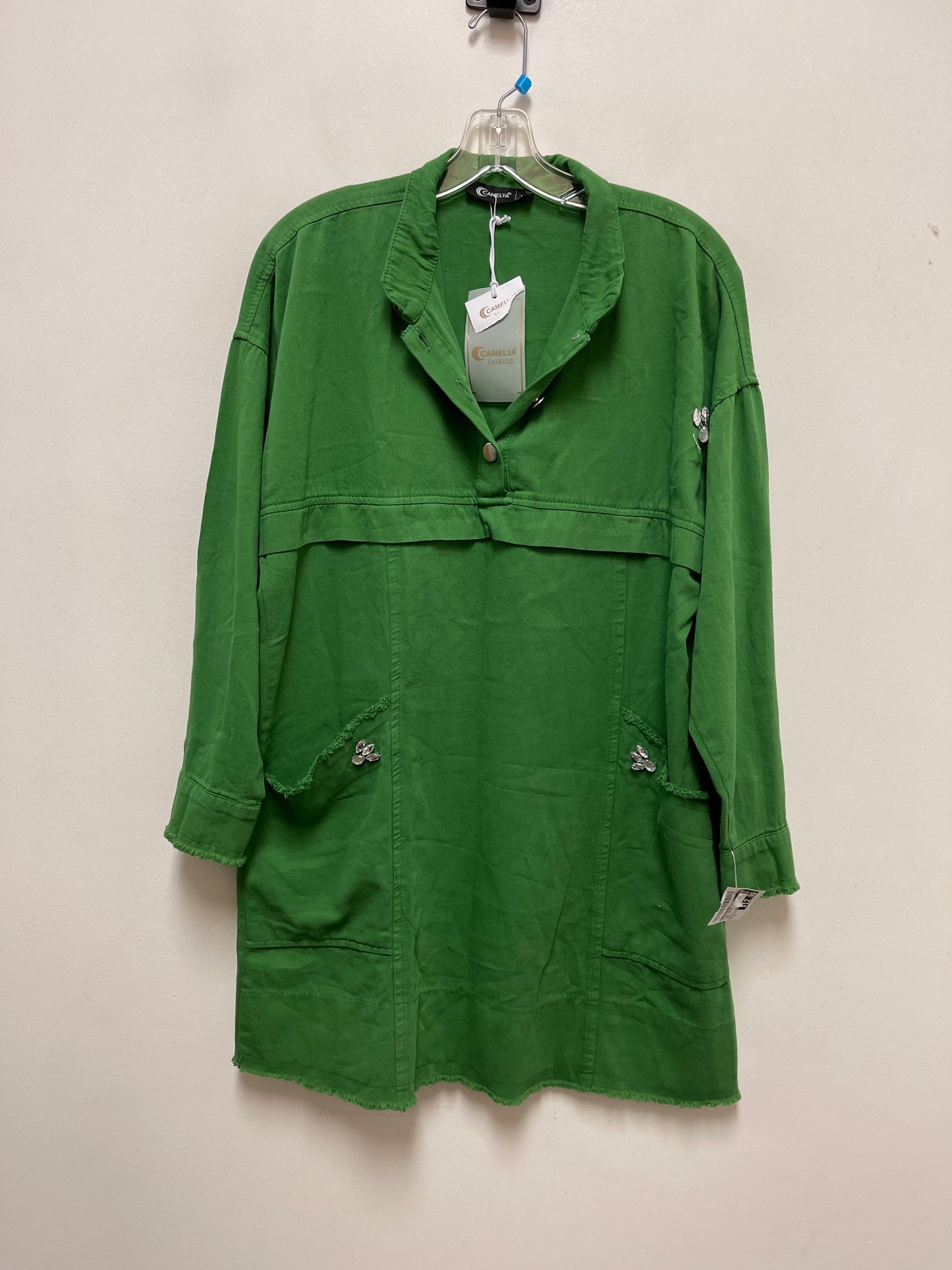 Dress Casual Midi By Clothes Mentor In Green, Size: Xl