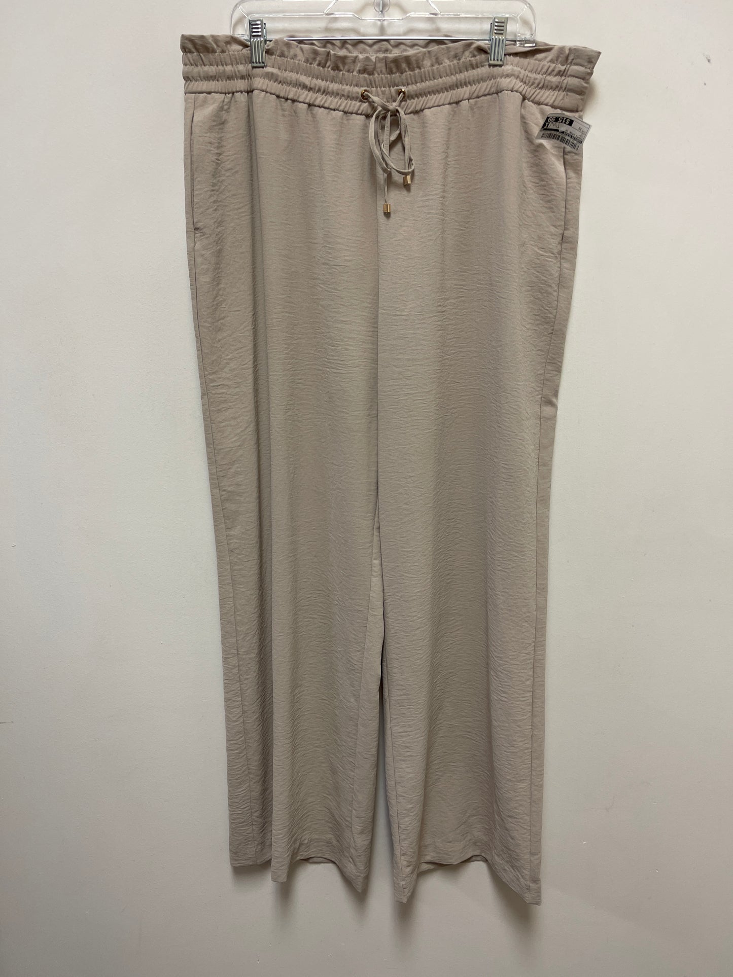 Pants Wide Leg By Calvin Klein In Tan, Size: 12