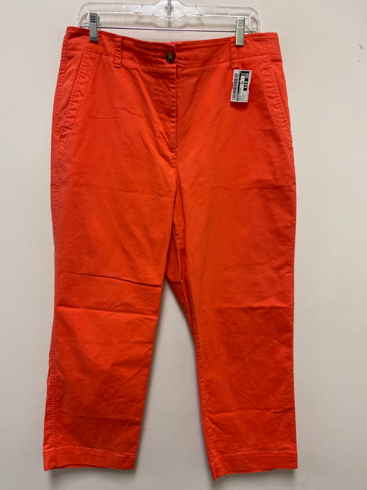 Pants Cropped By Talbots In Orange, Size: 14