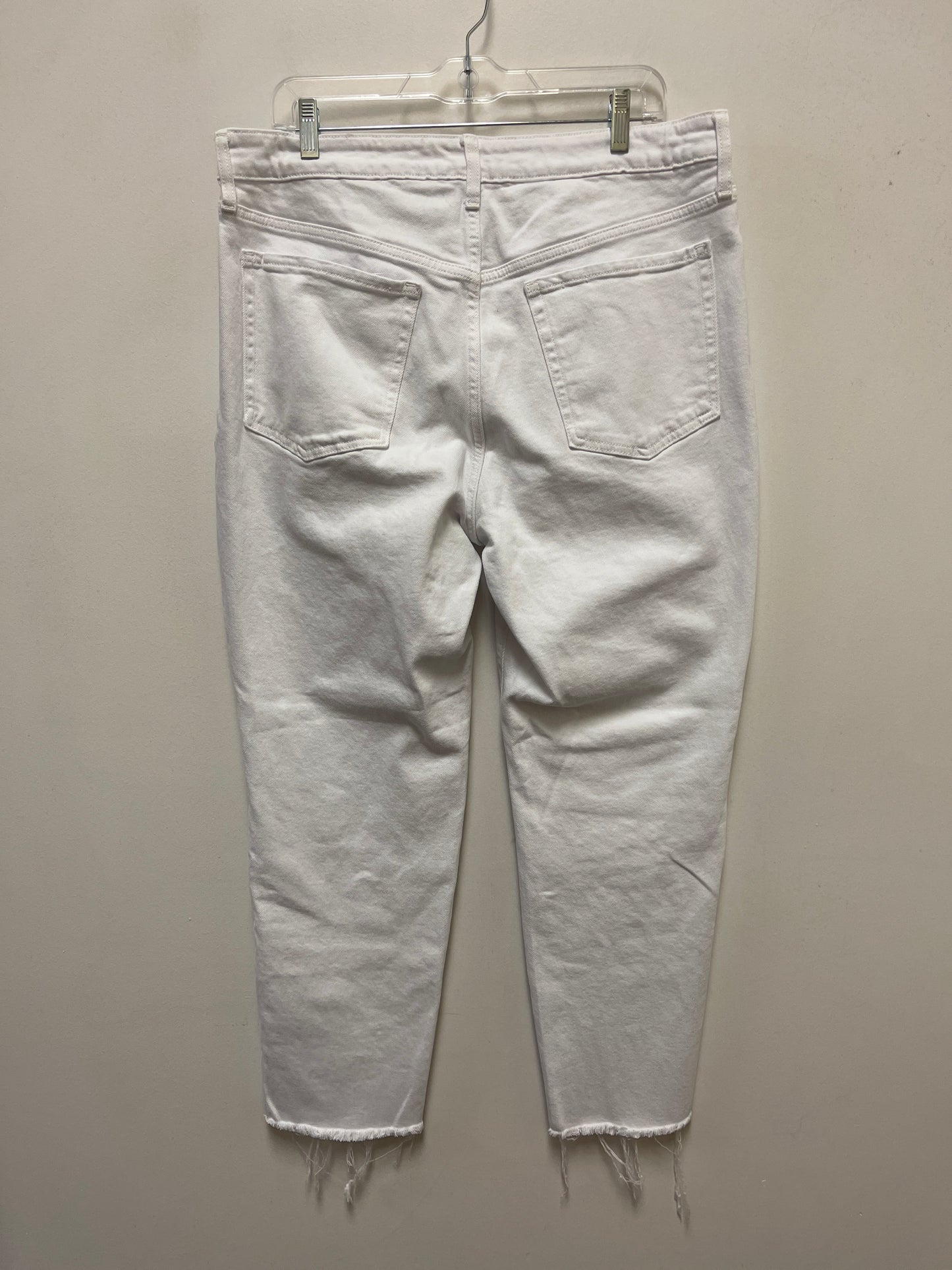 Jeans Straight By Old Navy In White, Size: 14