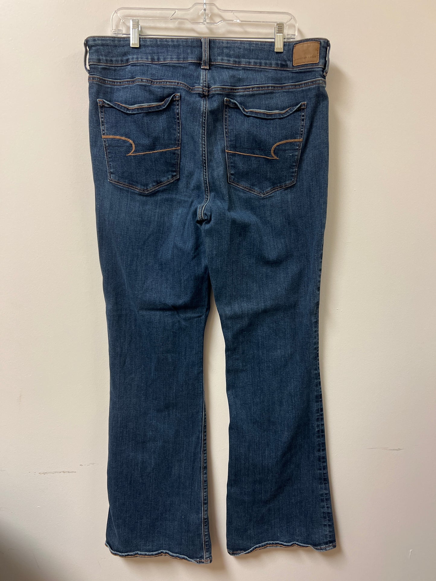 Jeans Boot Cut By American Eagle In Blue Denim, Size: 18