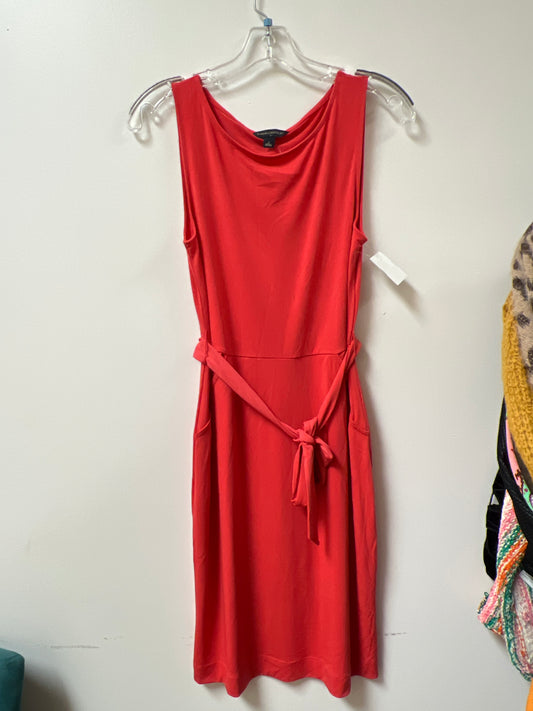 Dress Casual Midi By Banana Republic In Red, Size: Xs