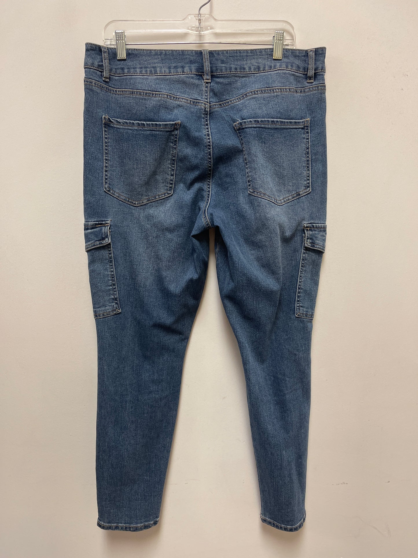 Jeans Boyfriend By Clothes Mentor In Blue Denim, Size: 14