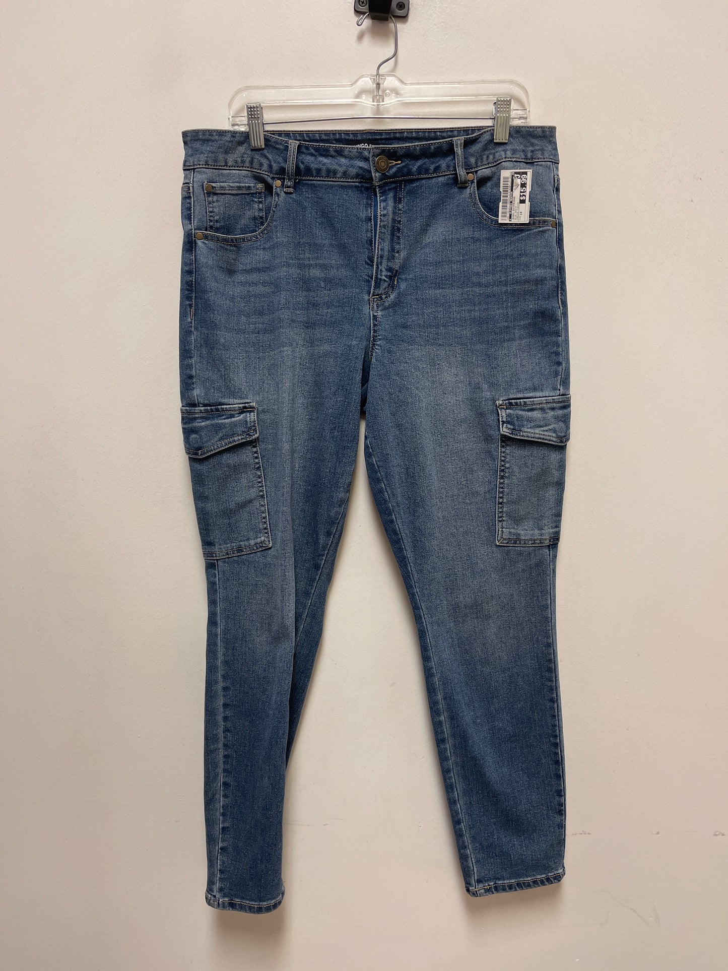 Jeans Boyfriend By Clothes Mentor In Blue Denim, Size: 14