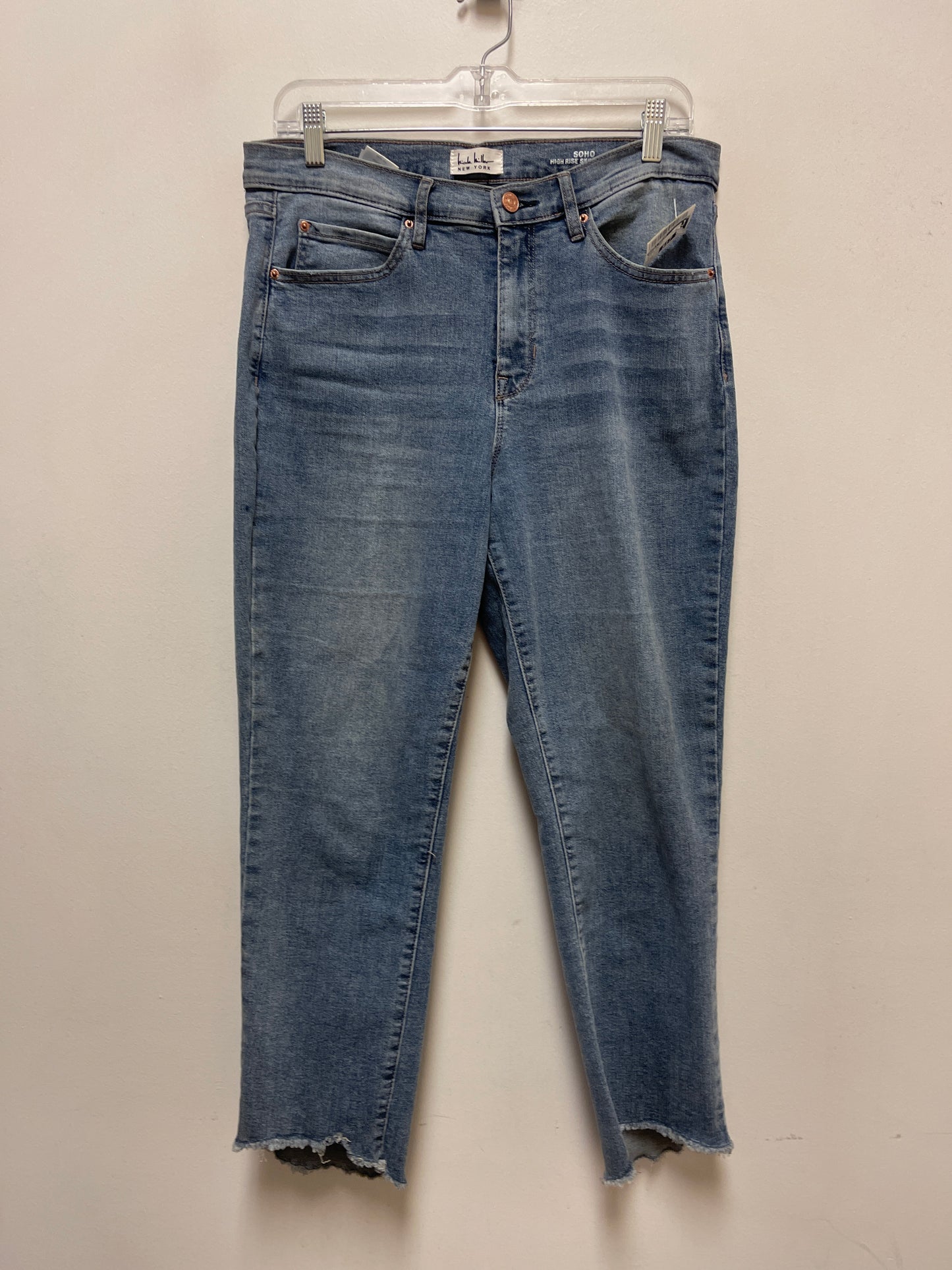 Jeans Skinny By Nicole Miller In Blue Denim, Size: 12