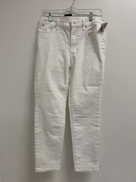 Jeans Cropped By Talbots In White, Size: 6p