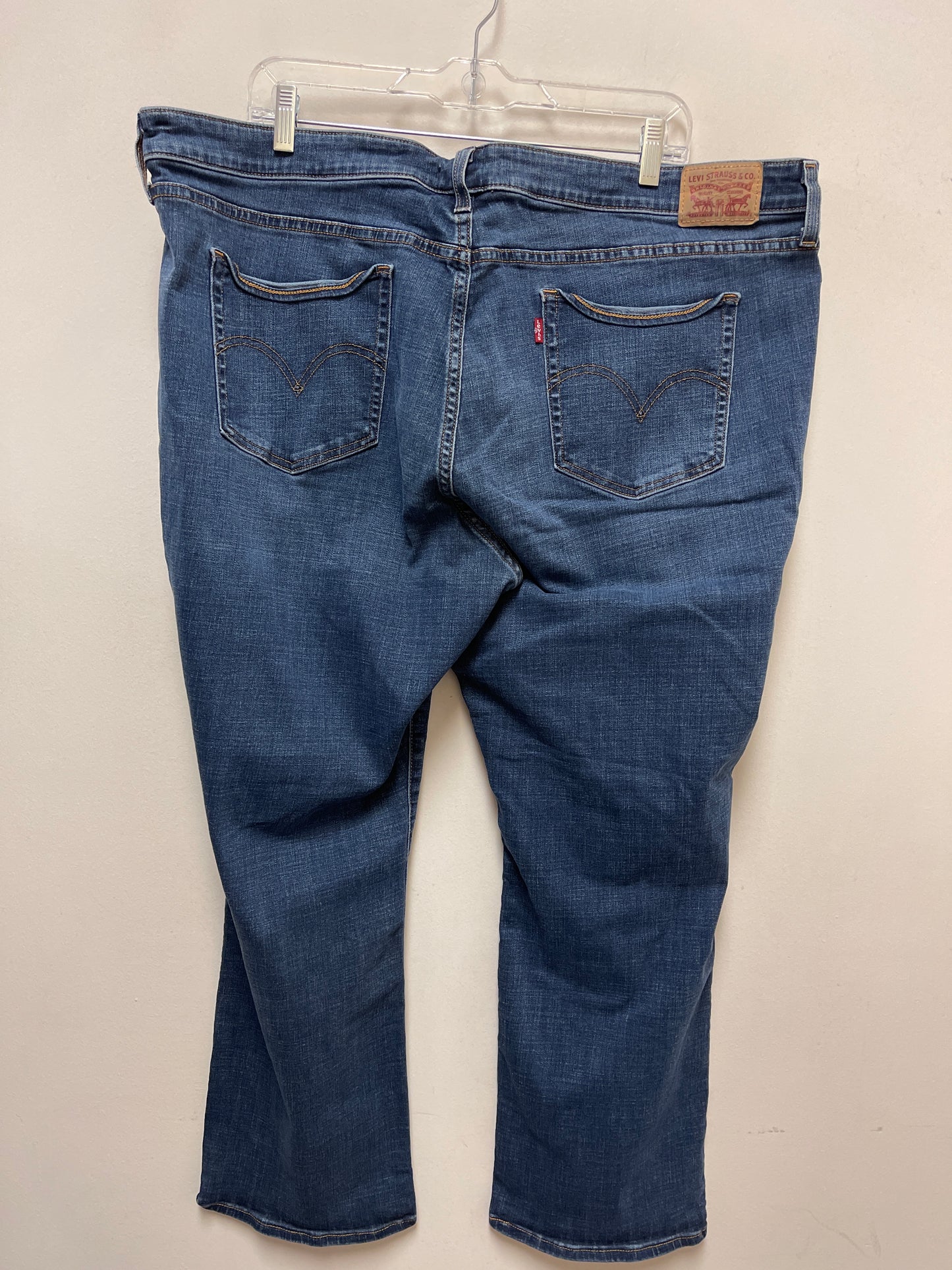 Jeans Boot Cut By Levis In Blue Denim, Size: 24