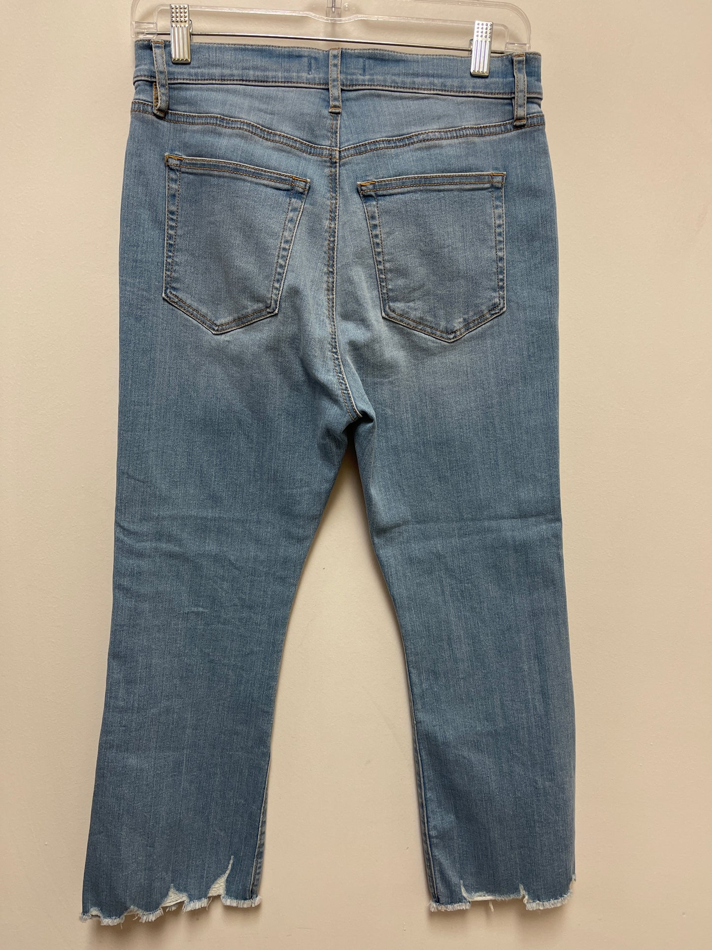 Jeans Cropped By Loft In Blue Denim, Size: 6