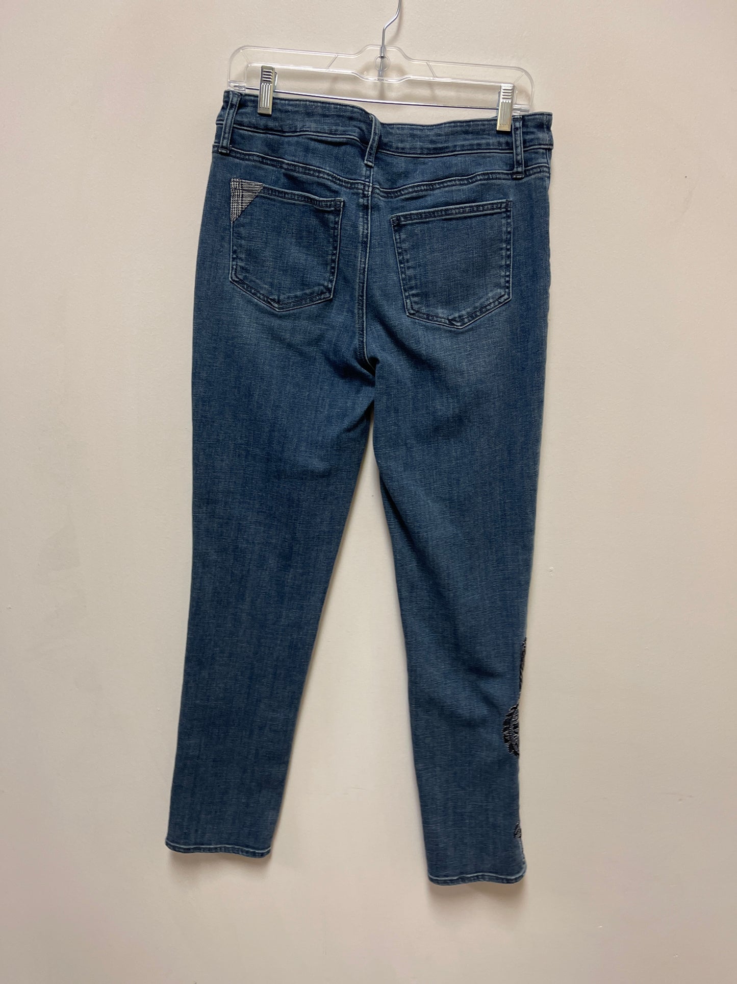 Jeans Cropped By Chicos In Blue Denim, Size: 6l