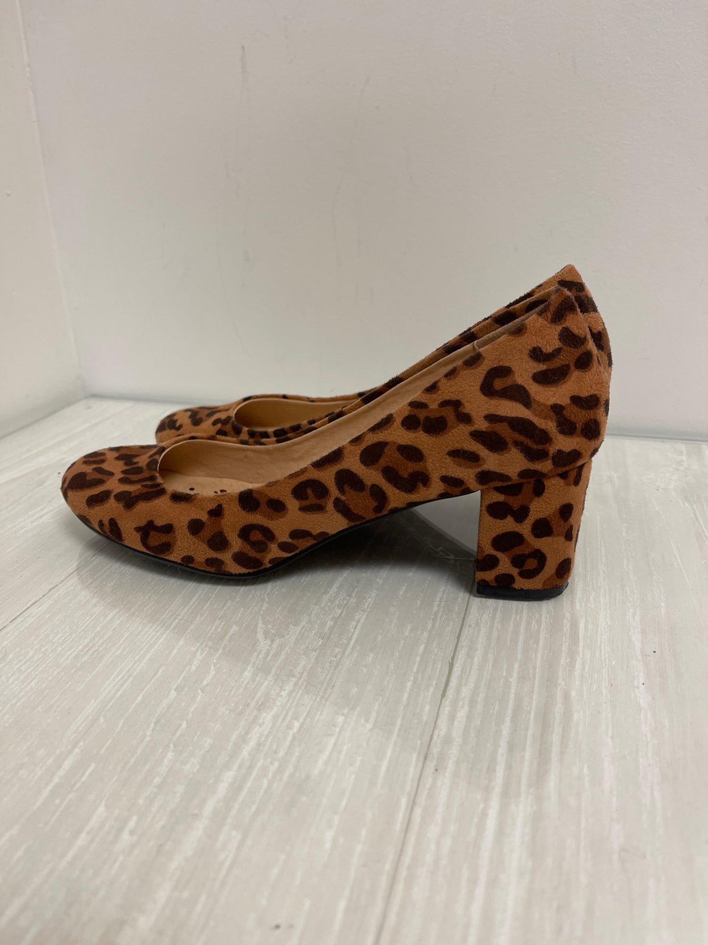 Shoes Heels Block By Cl By Chinese Laundry In Animal Print, Size: 7