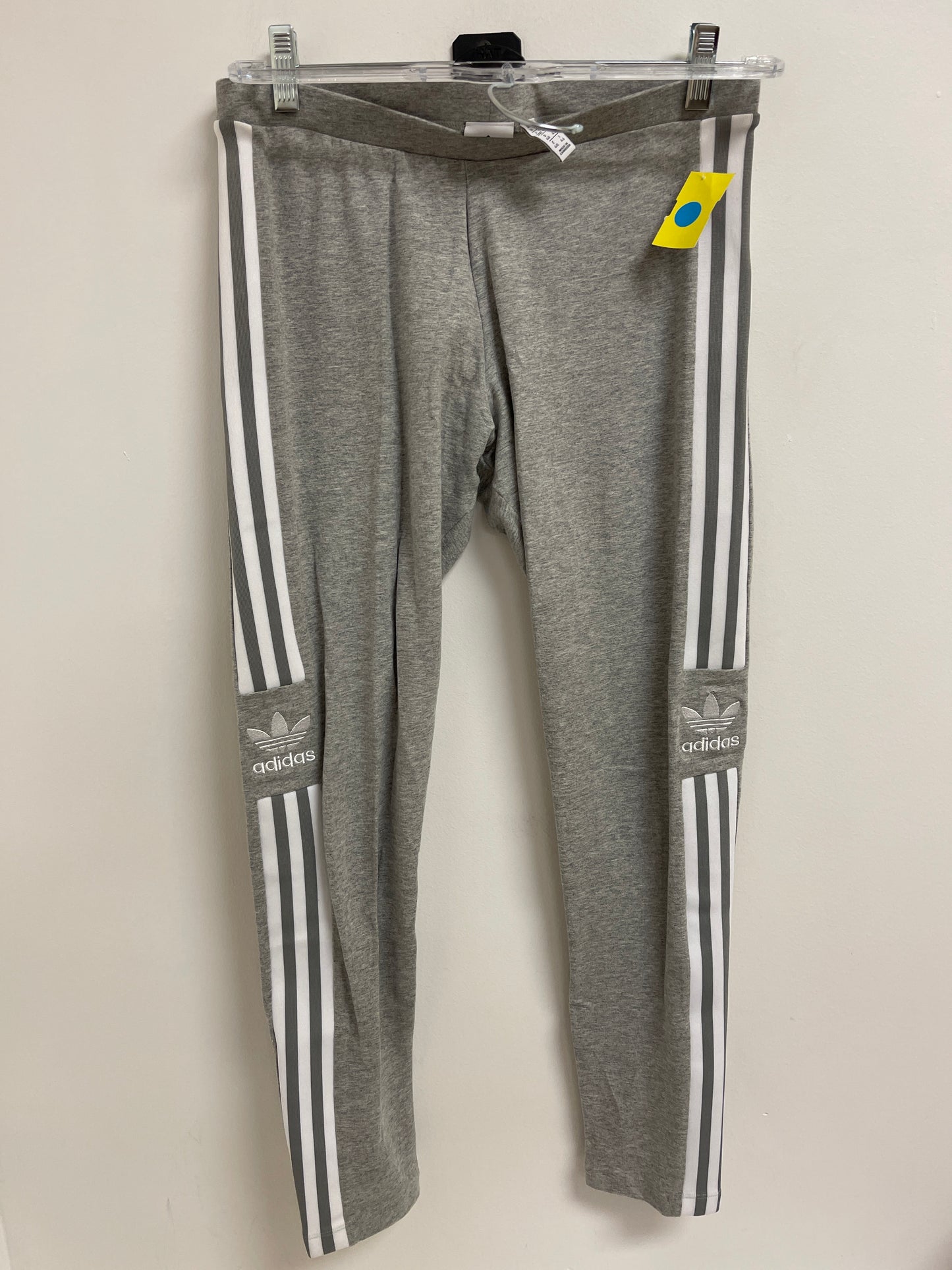 Athletic Pants By Adidas In Grey, Size: M