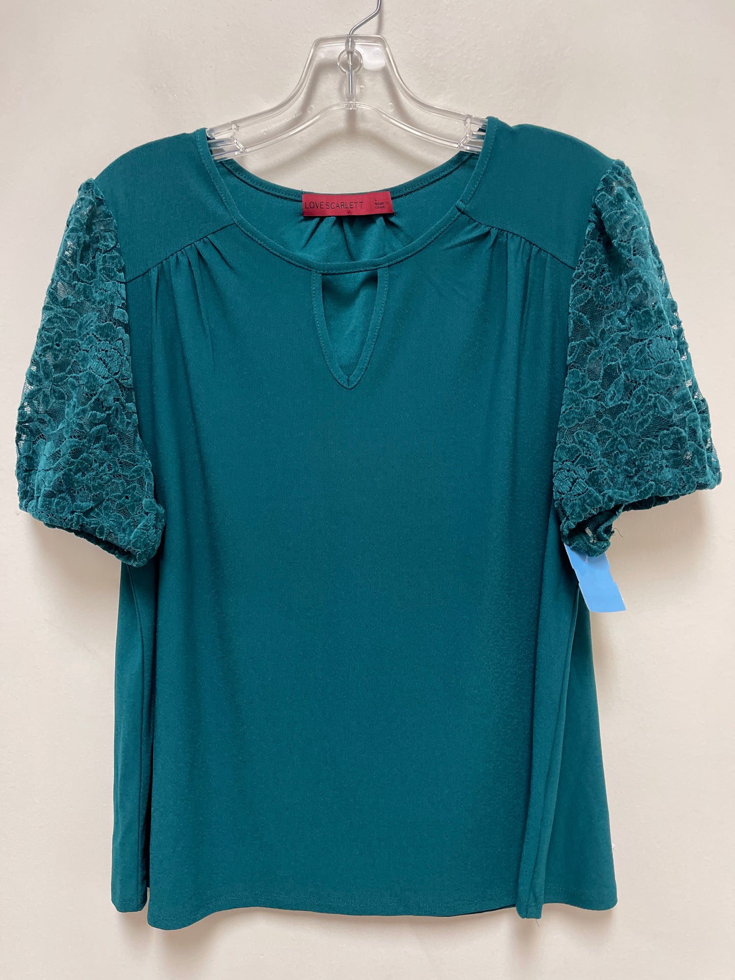 Top Short Sleeve By Clothes Mentor In Green, Size: L