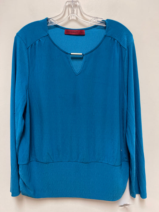 Top Long Sleeve By Clothes Mentor In Blue, Size: L