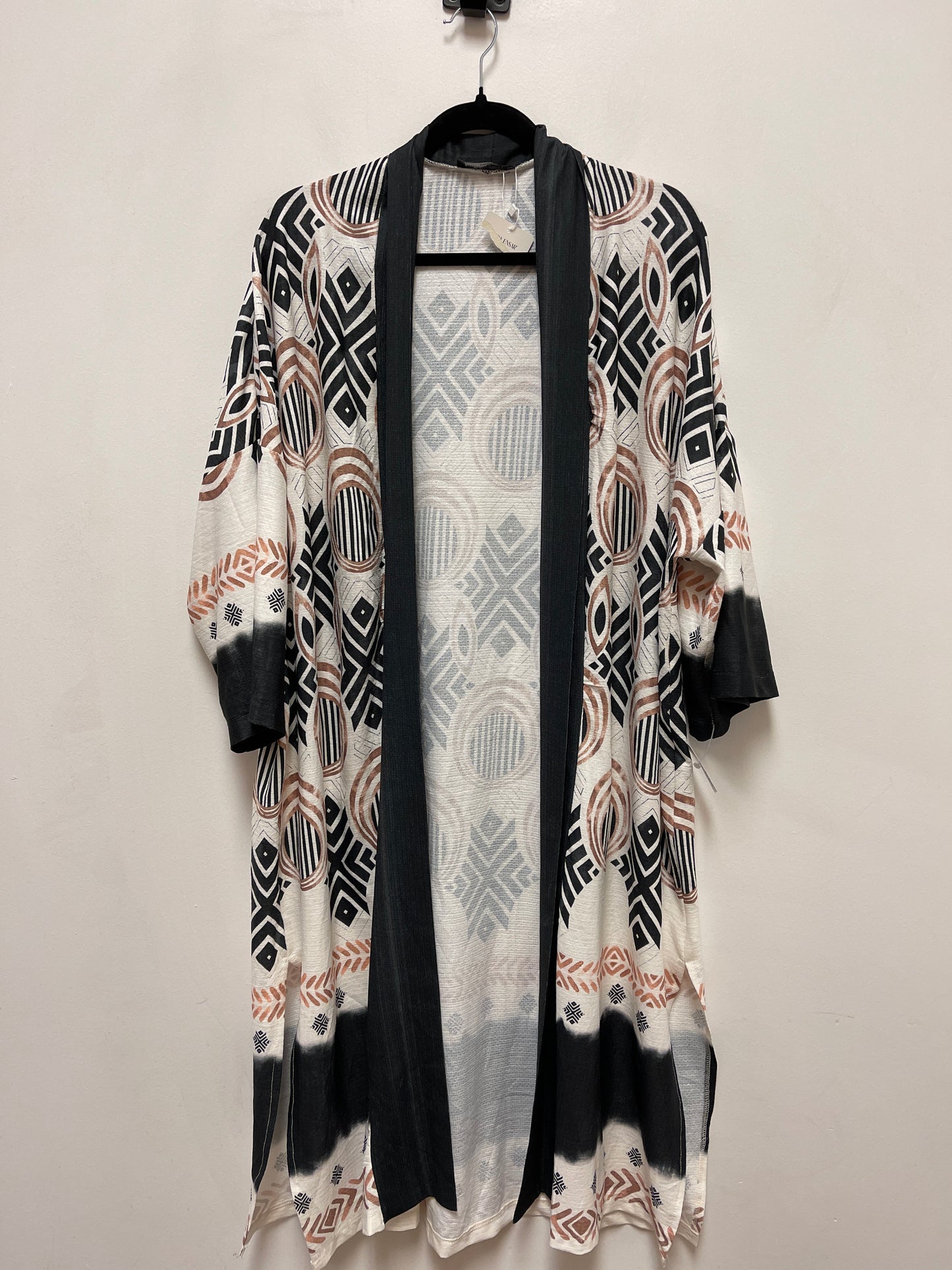 Kimono By Clothes Mentor In Brown, Size: Osfm