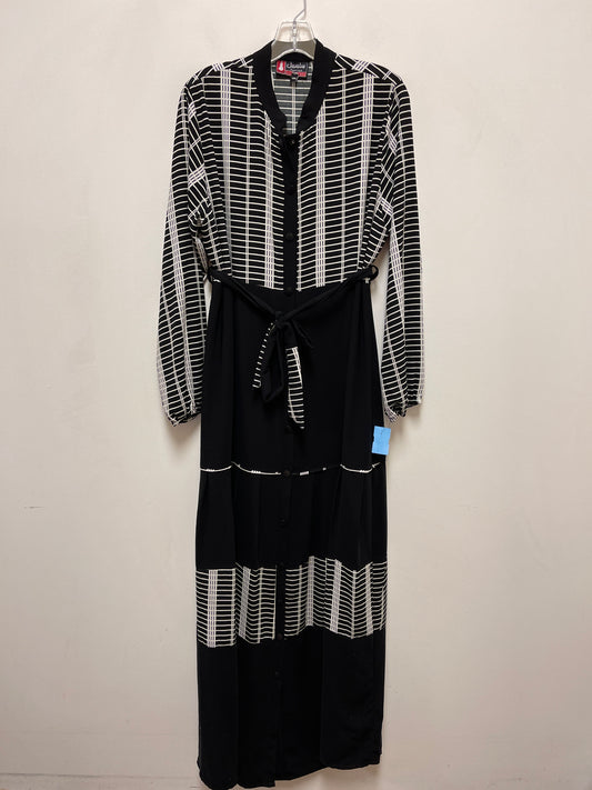 Dress Casual Maxi By Clothes Mentor In Black & White, Size: 2x