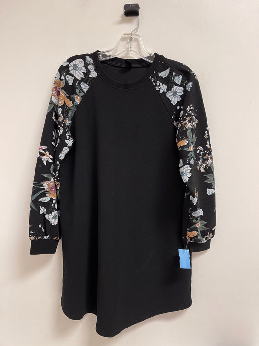 Tunic Long Sleeve By Shein In Black, Size: M