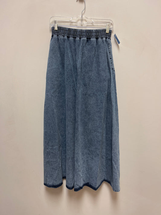 Skirt Maxi By Clothes Mentor In Blue Denim, Size: 8