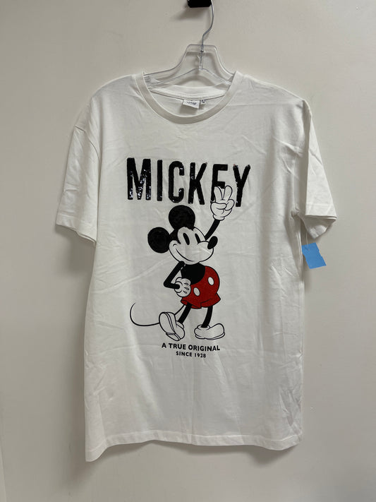 Top Short Sleeve By Disney Store In White, Size: M