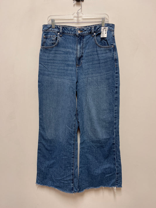 Jeans Wide Leg By Clothes Mentor In Blue Denim, Size: 10