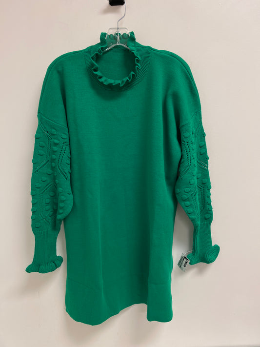 Dress Sweater By Clothes Mentor In Green, Size: Xl