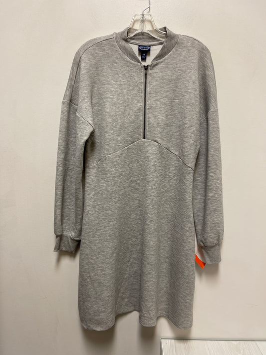 Dress Casual Midi By Scoop In Grey, Size: S