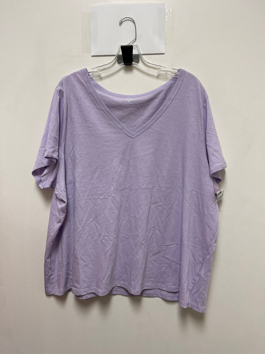 Top Short Sleeve By Old Navy In Purple, Size: 2x