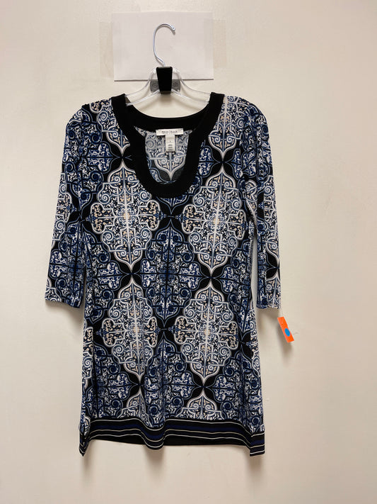 Tunic Long Sleeve By White House Black Market In Blue, Size: S