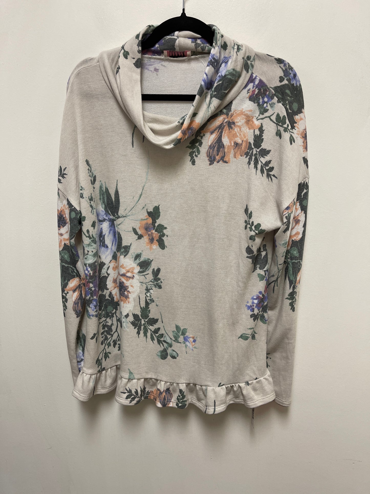 Tunic Long Sleeve By Andree By Unit In Floral Print, Size: L