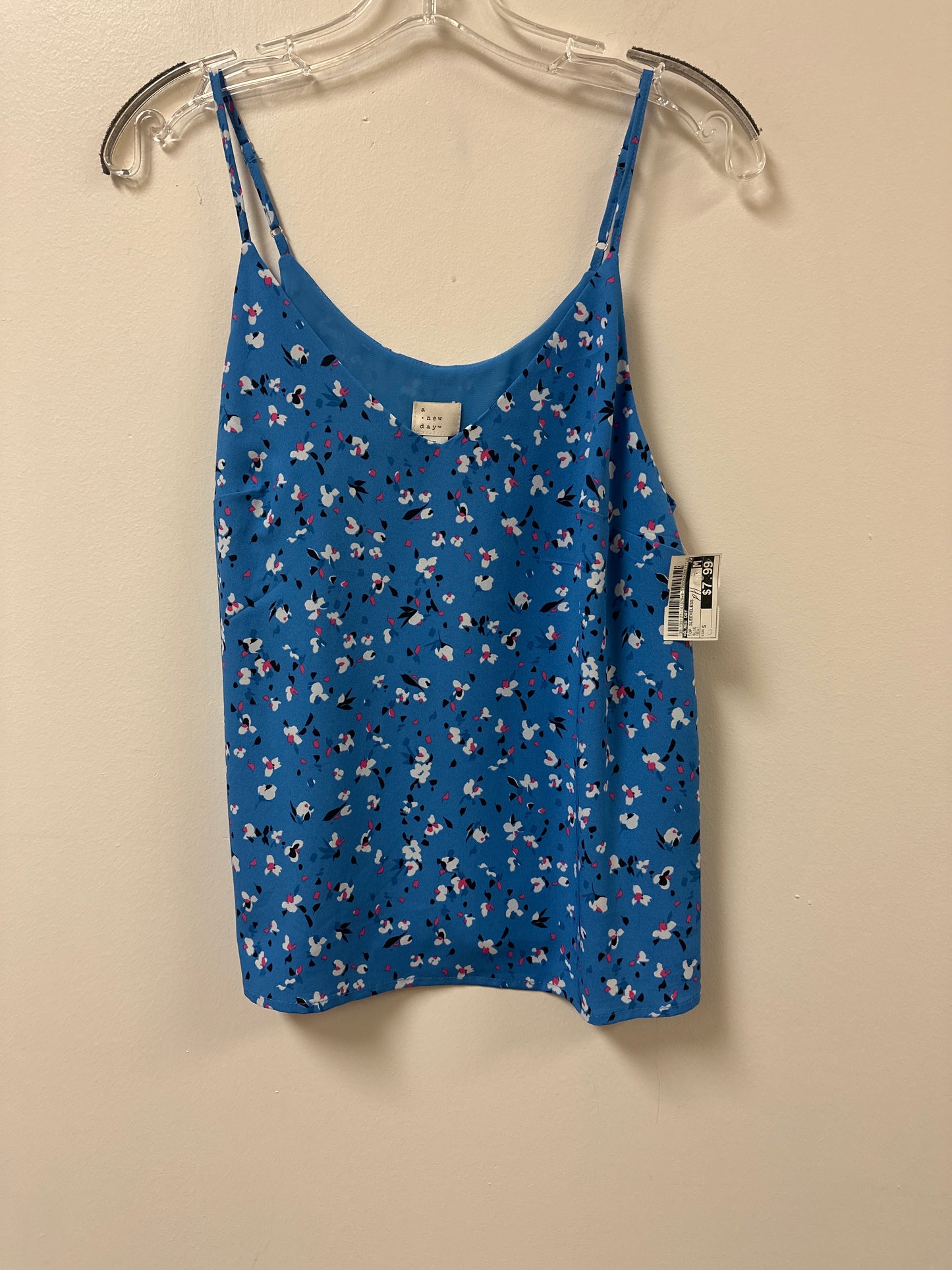 Top Sleeveless By A New Day In Blue, Size: S