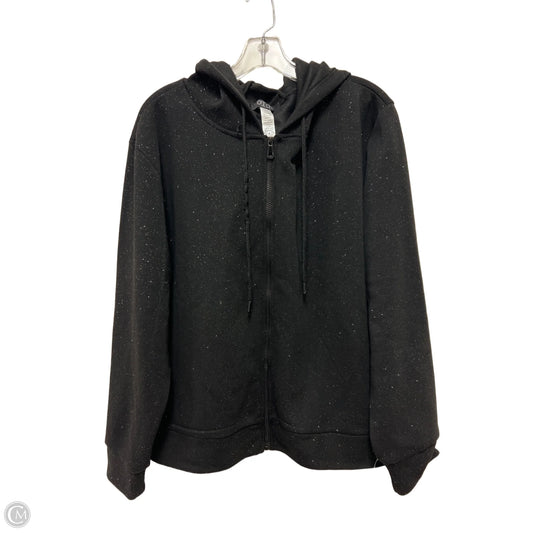 Athletic Sweatshirt Hoodie By Clothes Mentor In Black, Size: 2x