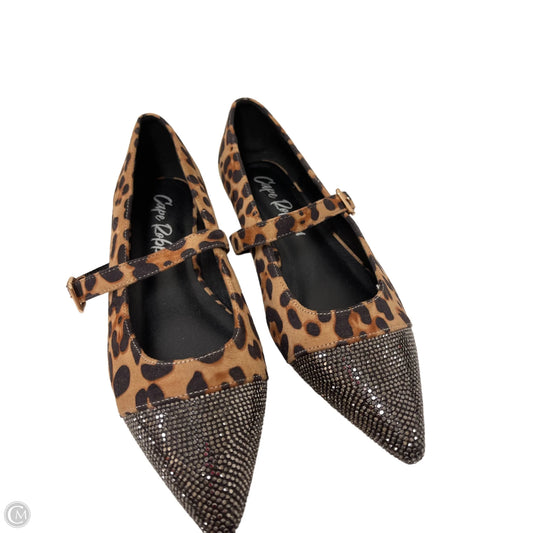 Shoes Flats By Clothes Mentor In Leopard Print, Size: 9