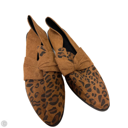 Shoes Flats By Clothes Mentor In Leopard Print, Size: 9