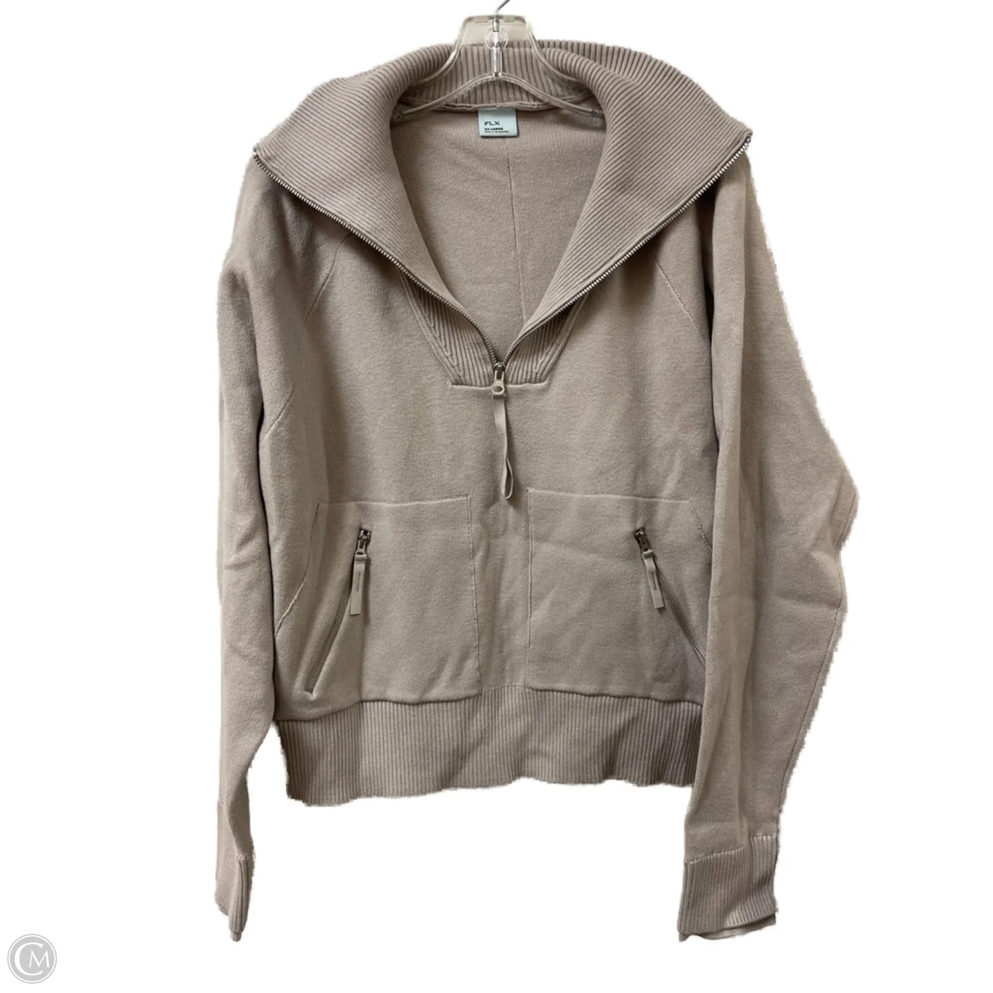 Sweater By Flx In Taupe, Size: 1x
