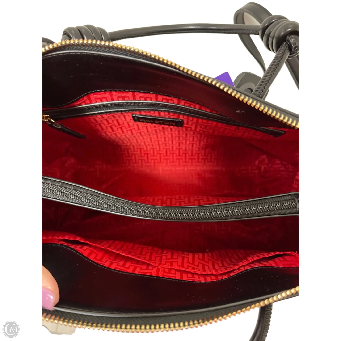 Handbag Designer By Halston, Size: Large