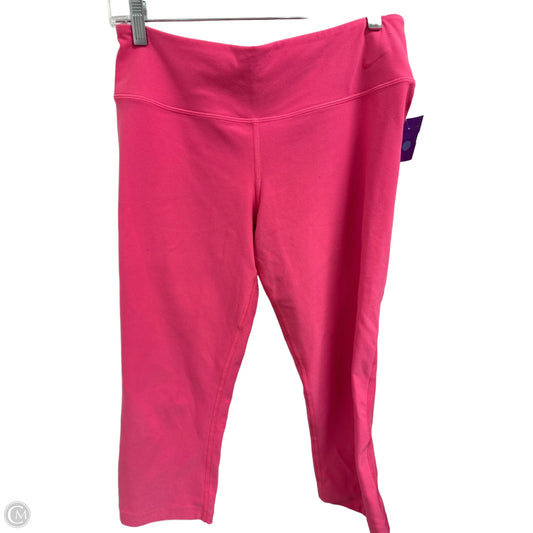 Athletic Capris By Nike In Pink, Size: M