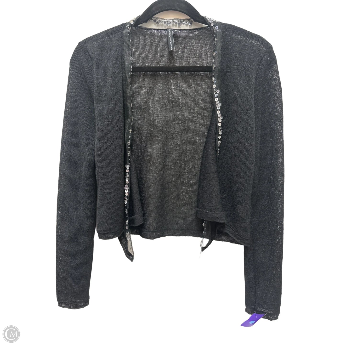 Sweater Cardigan By Clothes Mentor In Black, Size: M