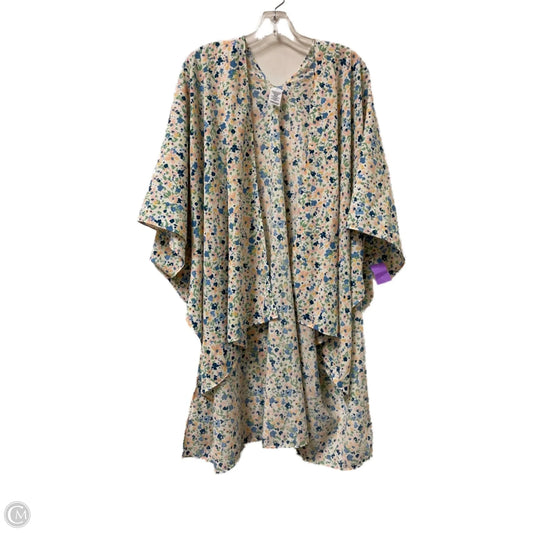 Kimono By Clothes Mentor In Floral Print, Size: Osfm