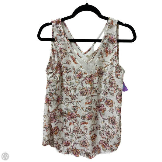 Top Sleeveless By Maurices In Floral Print, Size: Xs
