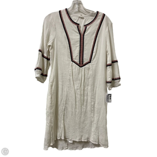 Dress Casual Midi By Garnet Hill In White, Size: S