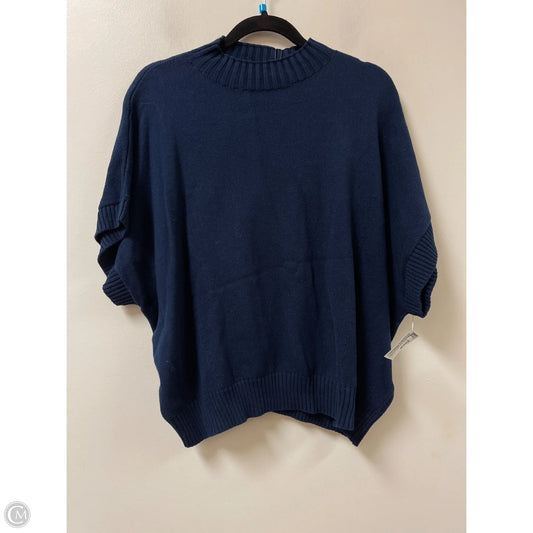 Sweater Short Sleeve By Clothes Mentor In Navy, Size: 2x