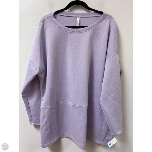 Sweater By Clothes Mentor In Purple, Size: 2x
