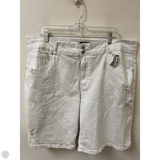 Shorts By Ashley Stewart In White, Size: 24