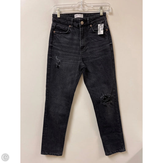 Jeans Skinny By Zara In Black, Size: 4